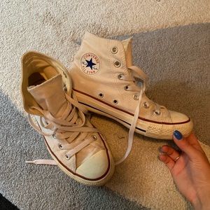 White high top Converse